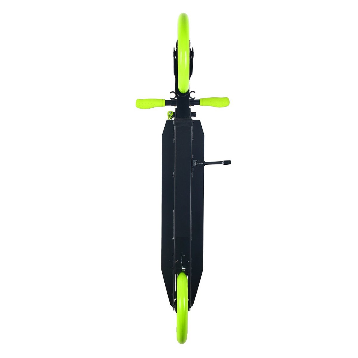 Самокат JE-SA200-58 200мм black-lime (наклейки в подарок)