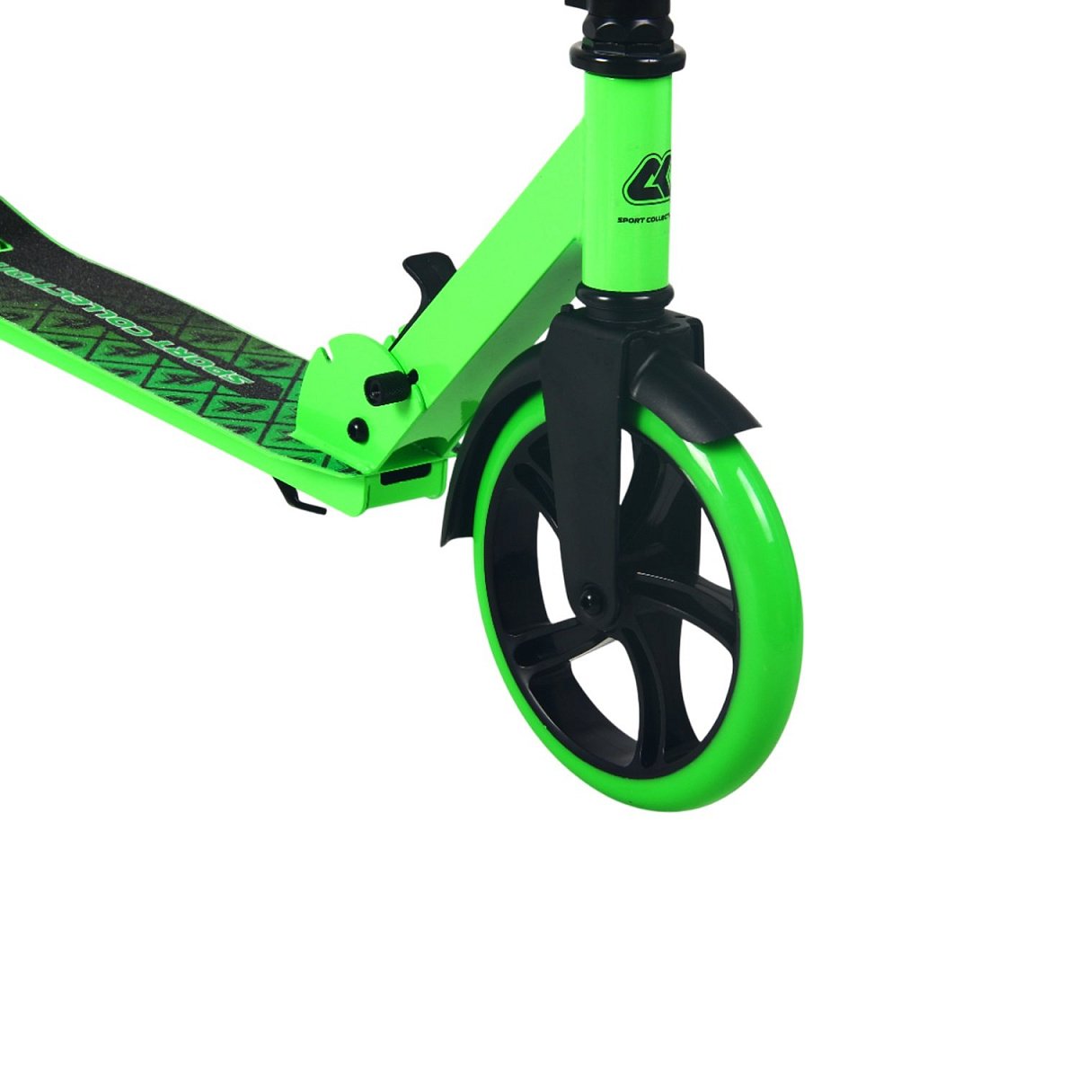 Самокат CK-SA200-2 200мм green (фонарь и наклейка в подарок)