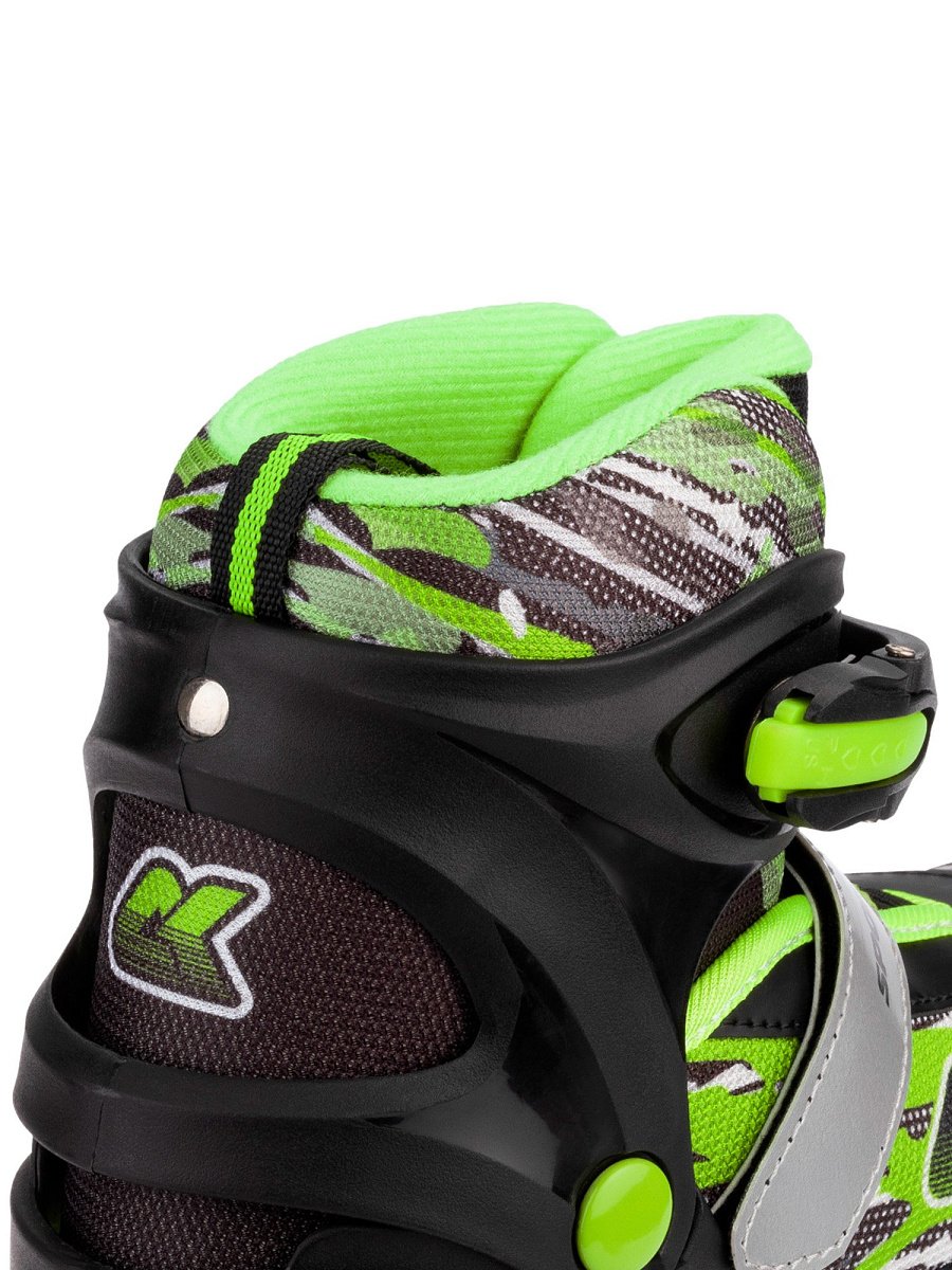 Раздвижные коньки CK-SK1108 Green (светящийся ремешок в подарок)