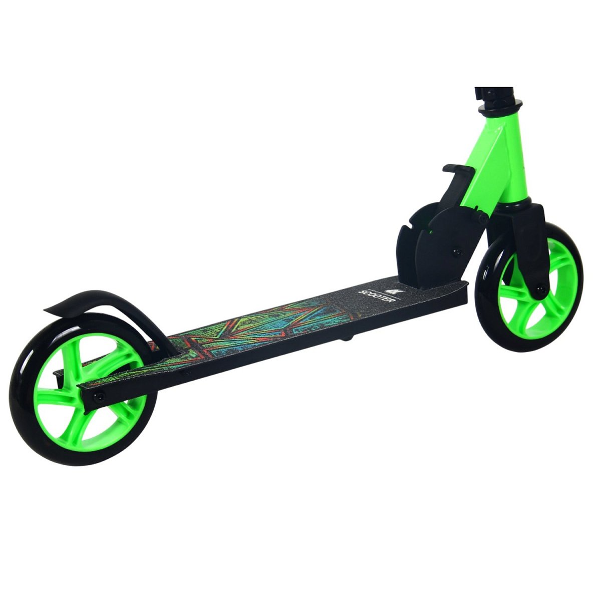 Самокат CK-SJ145-40 145мм green (фонарь и наклейка в подарок)