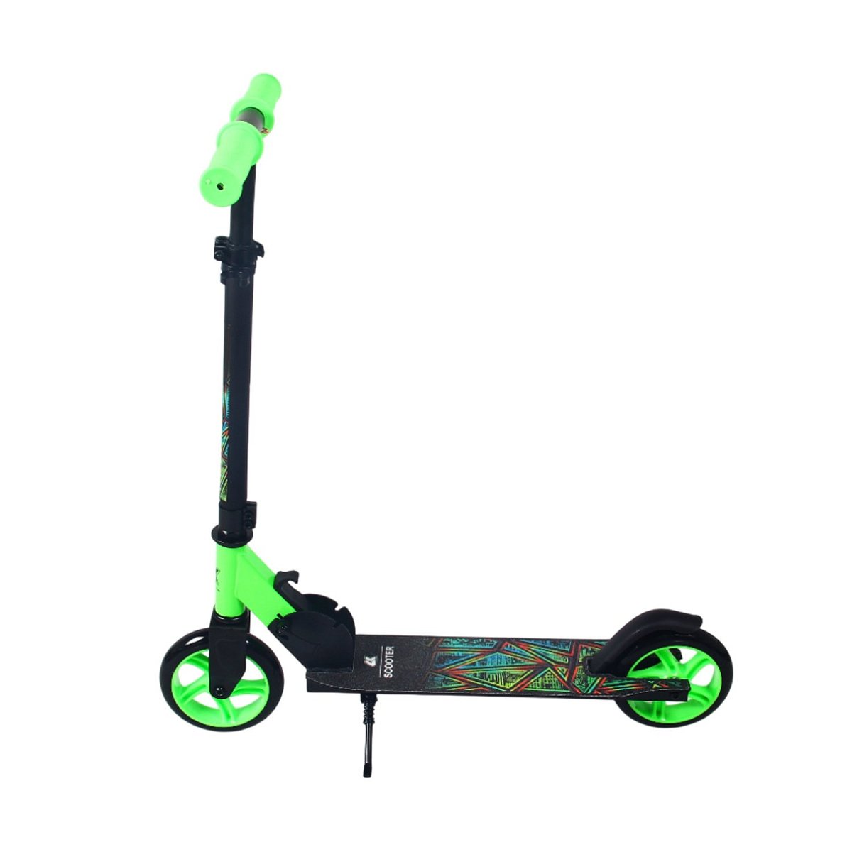 Самокат CK-SJ145-40 145мм green (фонарь и наклейка в подарок)