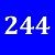Blue/244 см