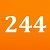 Orange/244 см