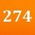 Orange/274 см