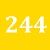 Yellow/244 см