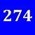 Blue/274 см